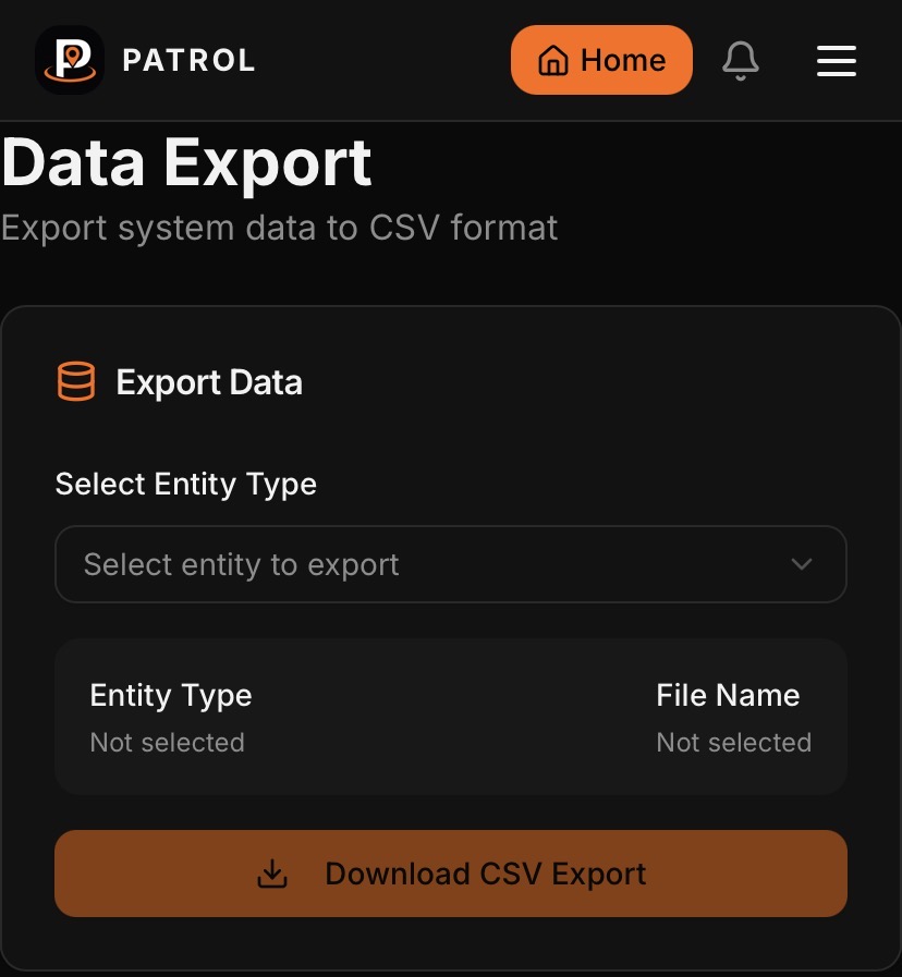Data Export